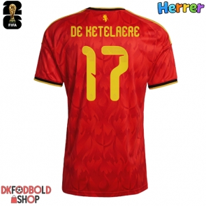 Belgien Charles De Ketelaere #17 Hjemmebanetrøje VM 2026 Kort ærmer